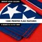 G128 Combo Pack: 6 Feet Tangle Free Spinning Flagpole (White) Tennessee TN State Flag 3x5 ft Printed 150D Brass Grommets (Flag Included) Aluminum Flag Pole